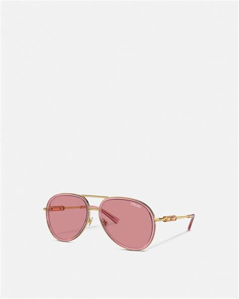 t22160 versace|Medusa Roller Pilot Sunglasses Pink .